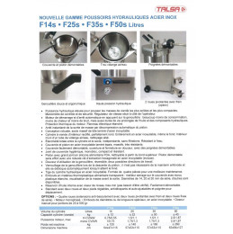 Poussoir TALSA F25s