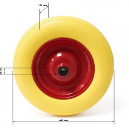 Roue increvable 4.00-8